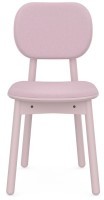 Стул с обивкой saga, рогожка, розовый (76421)