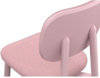 Стул с обивкой saga, рогожка, розовый (76421)