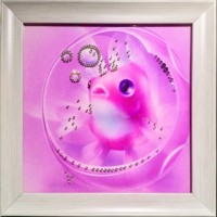 Картина Рыба моя с кристаллами Swarovski (1630)