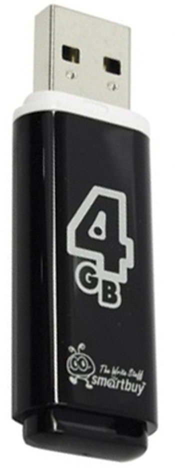 Флешка 4 GB Smartbuy Glossy USB 2.0 (SB4GBGS-K) (3) (65831)