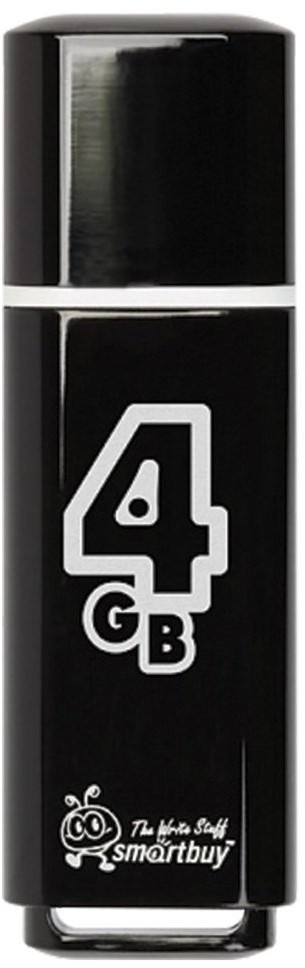 Флешка 4 GB Smartbuy Glossy USB 2.0 (SB4GBGS-K) (3) (65831)
