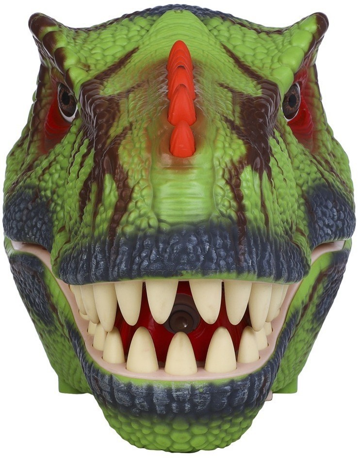 Тираннозавр (Тирекс) серии "Мир динозавров" - Игрушка на руку, парогенератор, зеленый (MM219-365)