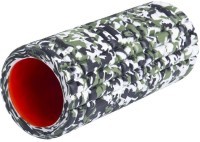 Ролик массажный FA-508, низкая жесткость, 33x14 cм, зеленый камуфляж/оранжевый (1041692)