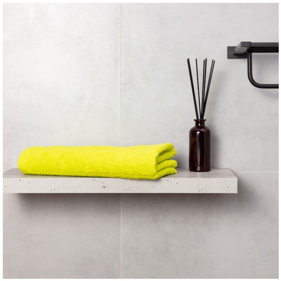 Полотенце 70*140 см, 100% хлопок, плотность 450 г/м2 цвет лайм SANTALINO (982-053)