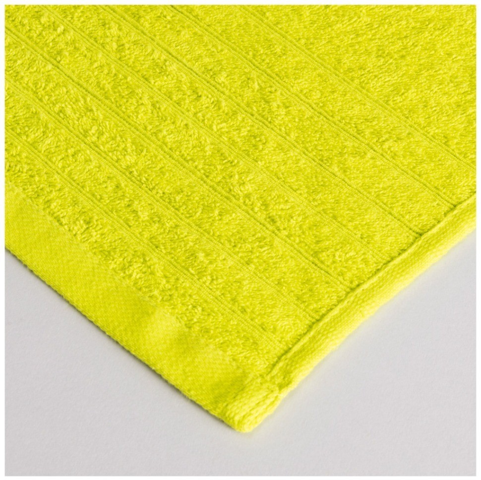 Полотенце 70*140 см, 100% хлопок, плотность 450 г/м2 цвет лайм SANTALINO (982-053)