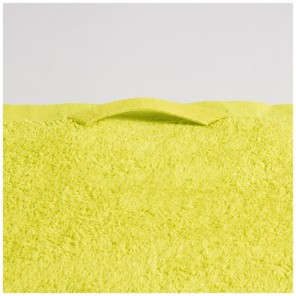 Полотенце 70*140 см, 100% хлопок, плотность 450 г/м2 цвет лайм SANTALINO (982-053)