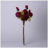 Букет из искусственных роз длина=53см ,цвет бордо мал.уп.=12шт Lefard (535-376)
