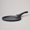 Сковорода блинная agness с антипригарным покрытием "black marble", 24х2см, индукционное дно (932-523)