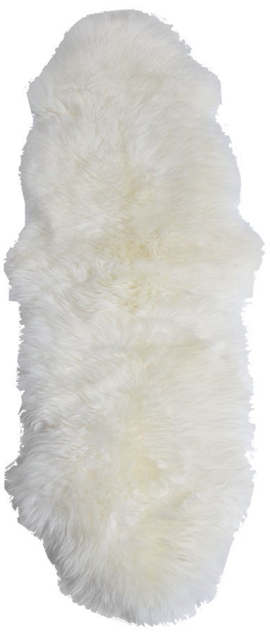 Овчина натуральная 2-шкурная белая 170х50 (D-00000353)
