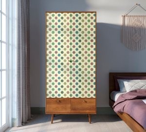 Шкаф двухстворчатый Berber принт 24 арт BB16/Print_24-ET