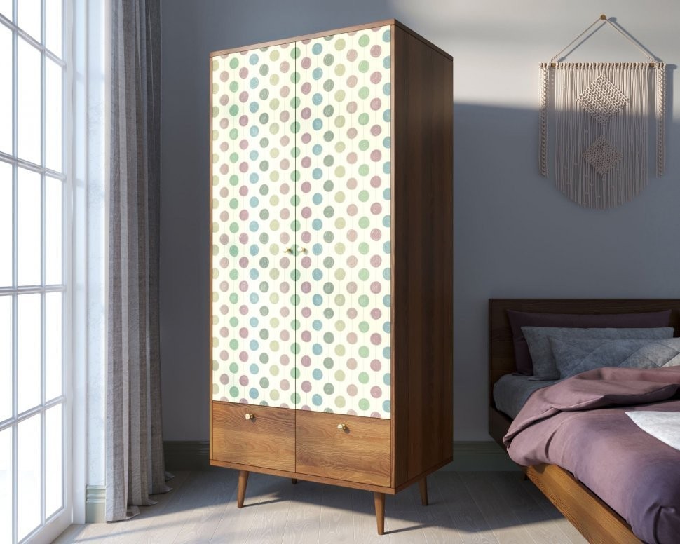 Шкаф двухстворчатый Berber принт 24 арт BB16/Print_24-ET