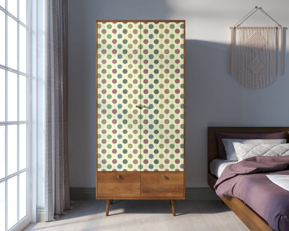 Шкаф двухстворчатый Berber принт 24 арт BB16/Print_24-ET