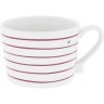 Bastion Collections Кружка White Stripes Red Нeart Grey RJ/CUP 010 RED