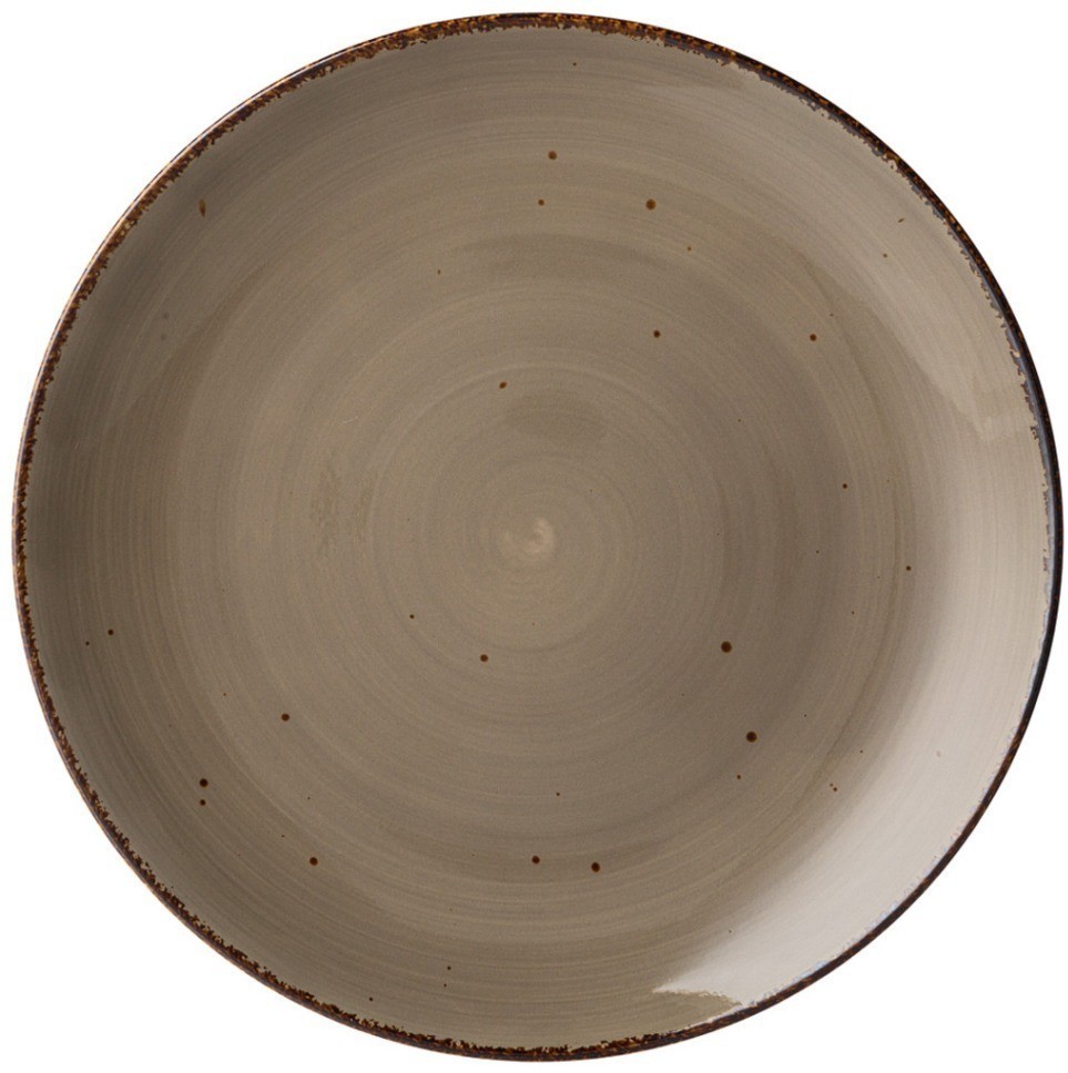 Тарелка обеденная bronco "nature" 26,5см серая (263-1263)