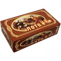 Русское лото (деревянные бочонки) в коробке 17x10 см (44875)