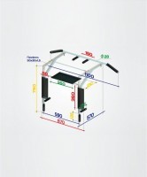 Турник-брусья настенный 3 В 1 Stanley, разборный d=28 мм, ширина 115 см, вынос 56 см (979662)