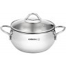 Кастрюля korkmaz tombik со стекл. крышкой 18х10см / 2,5л (902-009)