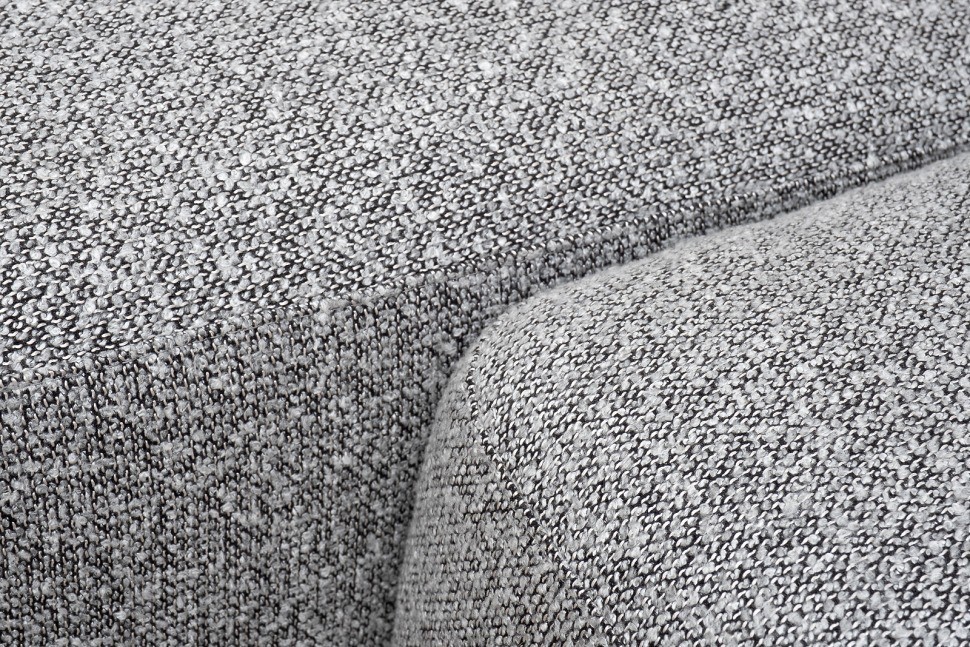 Диван трехместный Turin с канапе и мех черно/серый Santo1606 255*163,5**68см (TT-00016438)