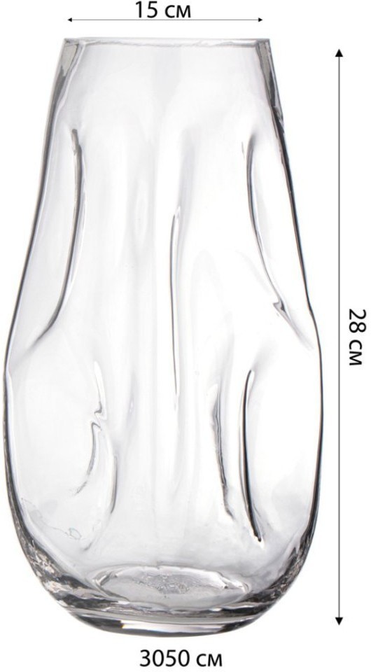 Ваза диаметр=15 см. высота=28 см Lefard (182-1019)