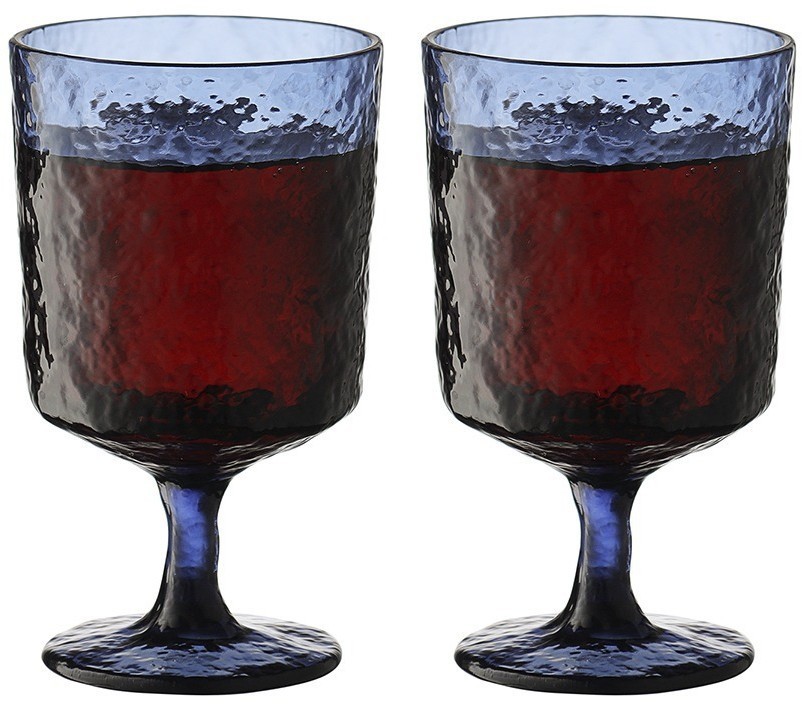 Набор бокалов из акрила arctic для вина, 280 мл, синий, 4 шт. (77570)