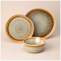 Набор посуды обеденный на 4 пер. 12 пр. зеленый Lefard (191-307)