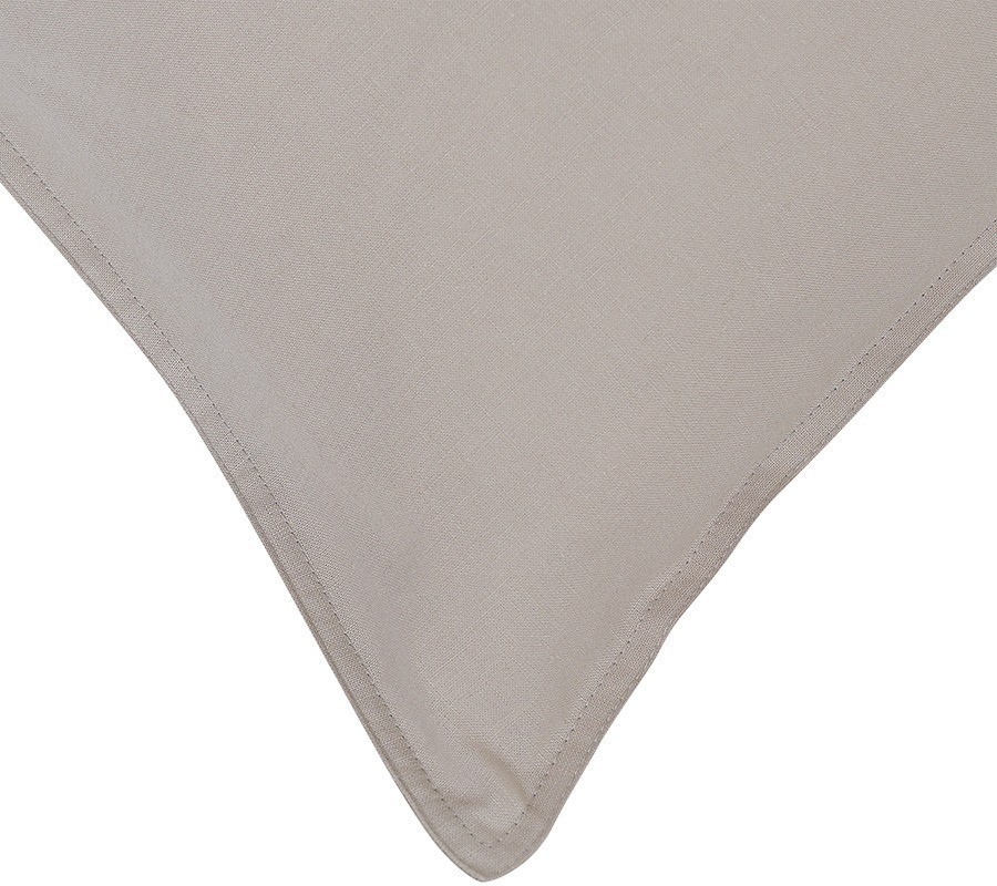 Набор наволочек изо льна и хлопка серо-бежевого цвета из коллекции essential, 70х70 см (77145)