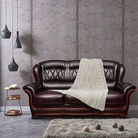 Плед вязаный Qwerty Nordvic Слоновая Кость 66504 (66235)