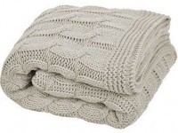 Плед вязаный Qwerty Nordvic Слоновая Кость 66504 (66235)