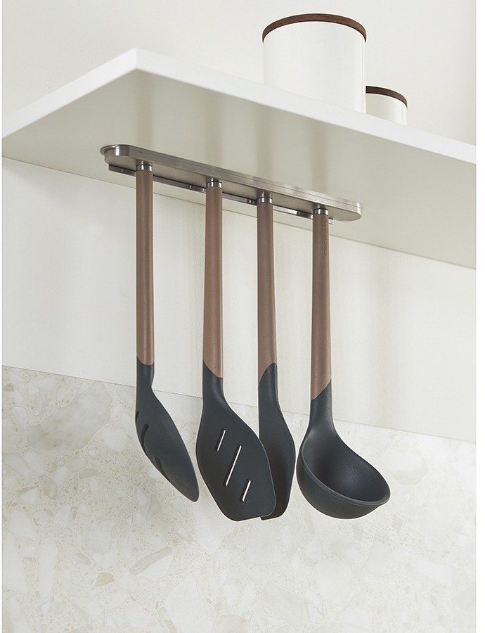 Лопатка с прорезями smartchef, 32 см, капучино-графит (76643)