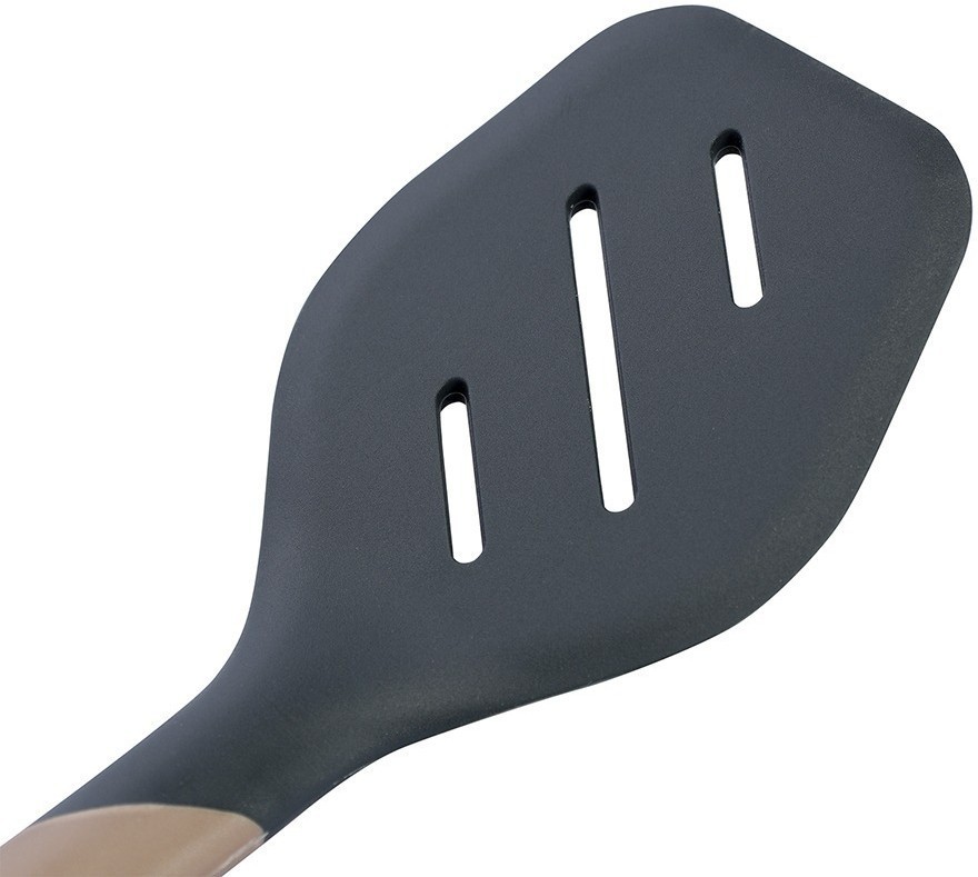 Лопатка с прорезями smartchef, 32 см, капучино-графит (76643)