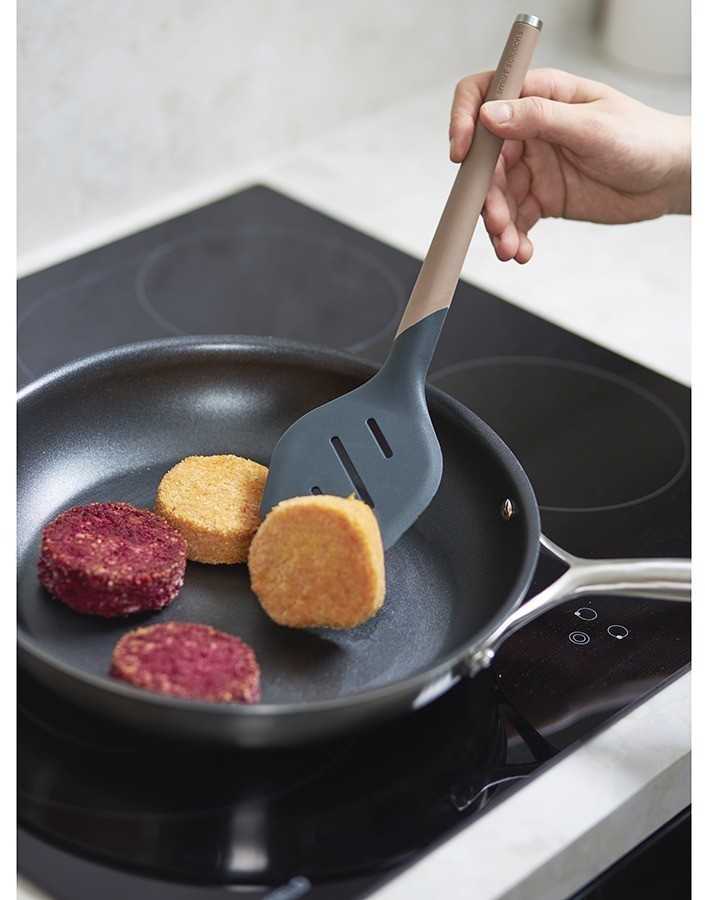 Лопатка с прорезями smartchef, 32 см, капучино-графит (76643)