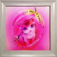 Картина Киса моя с кристаллами Swarovski (1629)