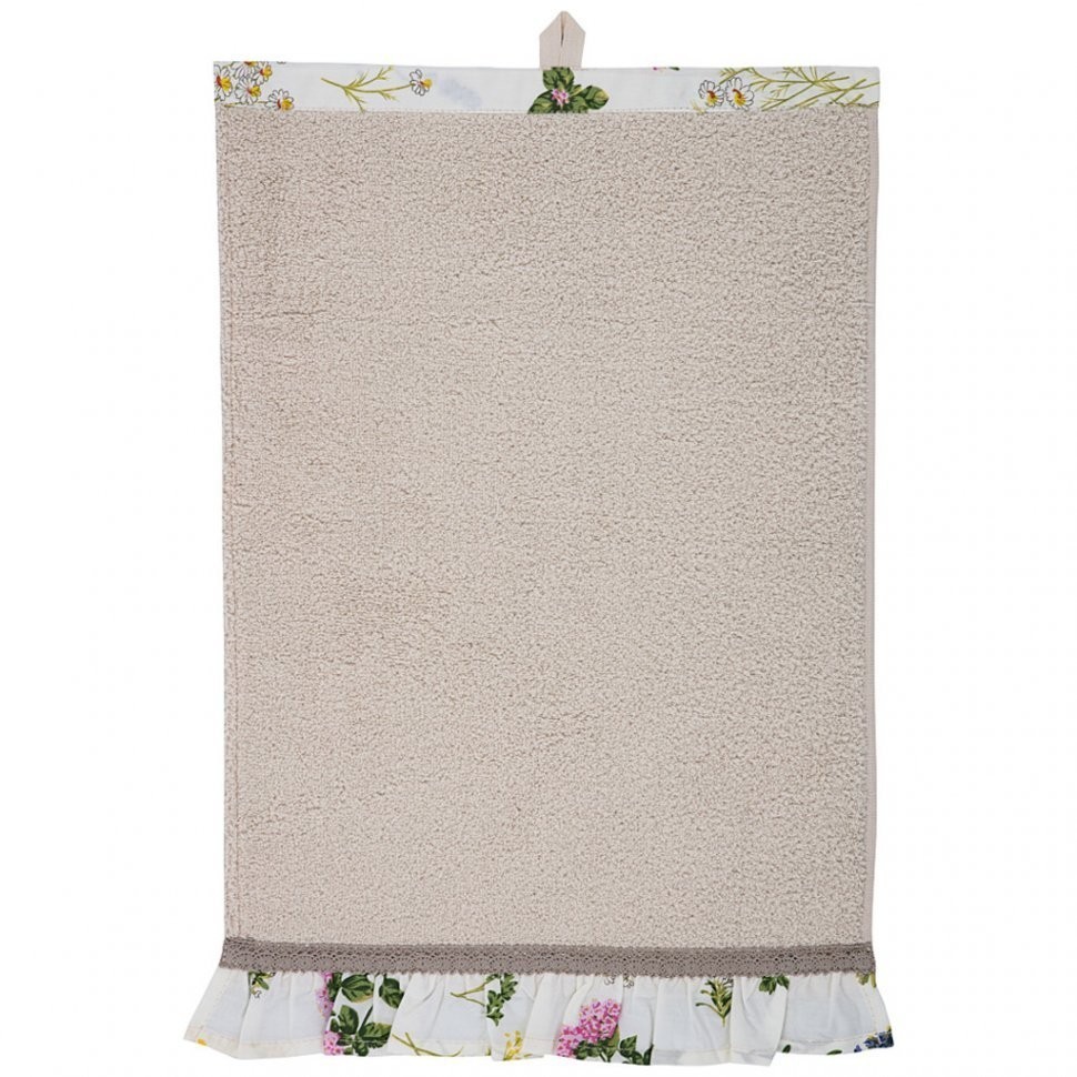 Полотенце махровое "шибби шик" 30х50см ,бежевый, 100%хлопок SANTALINO (850-460-32)