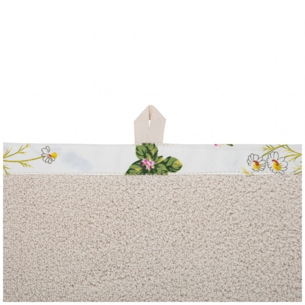 Полотенце махровое "шибби шик" 30х50см ,бежевый, 100%хлопок SANTALINO (850-460-32)