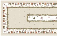 Скатерть  140х400 cm прямоугольная, "щелкунчик" цвет: бежевый, tm lefard, полиэстер 100% (986-002-22)