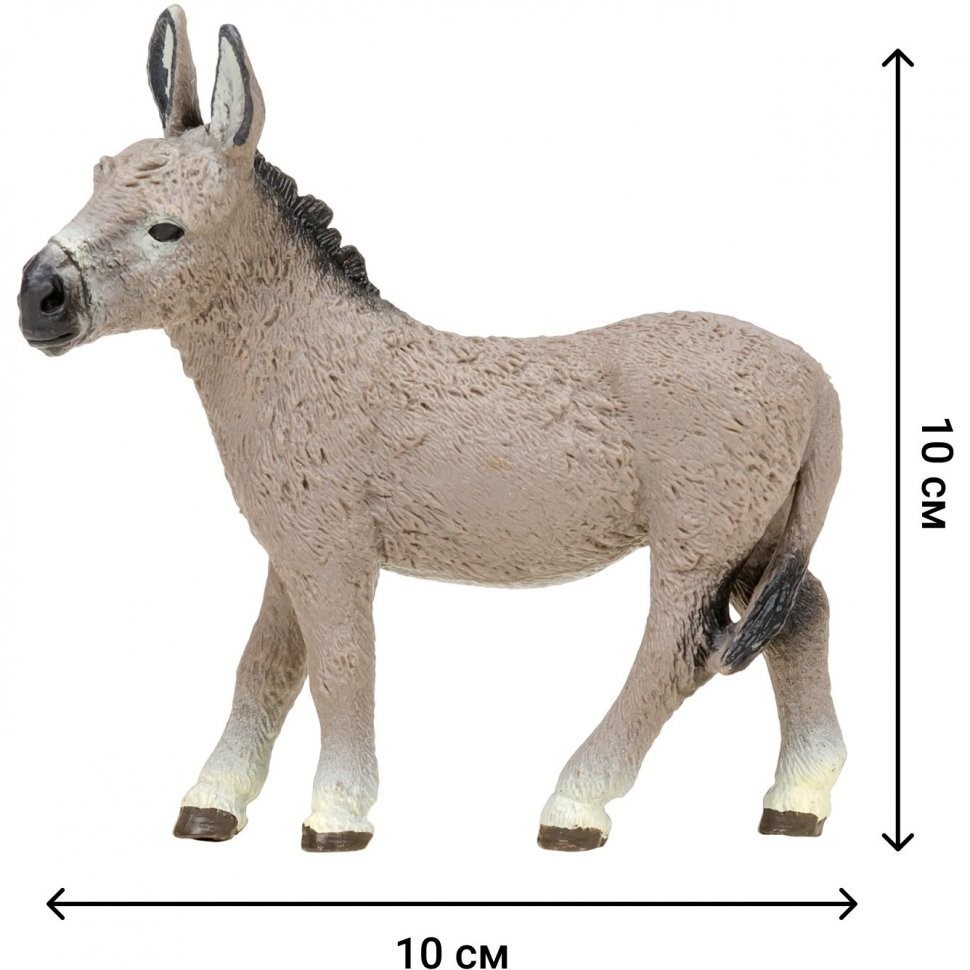 Набор фигурок животных серии "На ферме": Ферма игрушка, 23 фигурки лошадей, осликов, фермеров и инвентаря (ММ205-041)