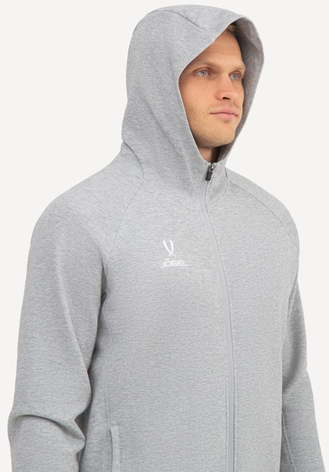 Худи на молнии JOGEL ESSENTIAL Athlete Hooded FZ Jacket, серый (2130826)