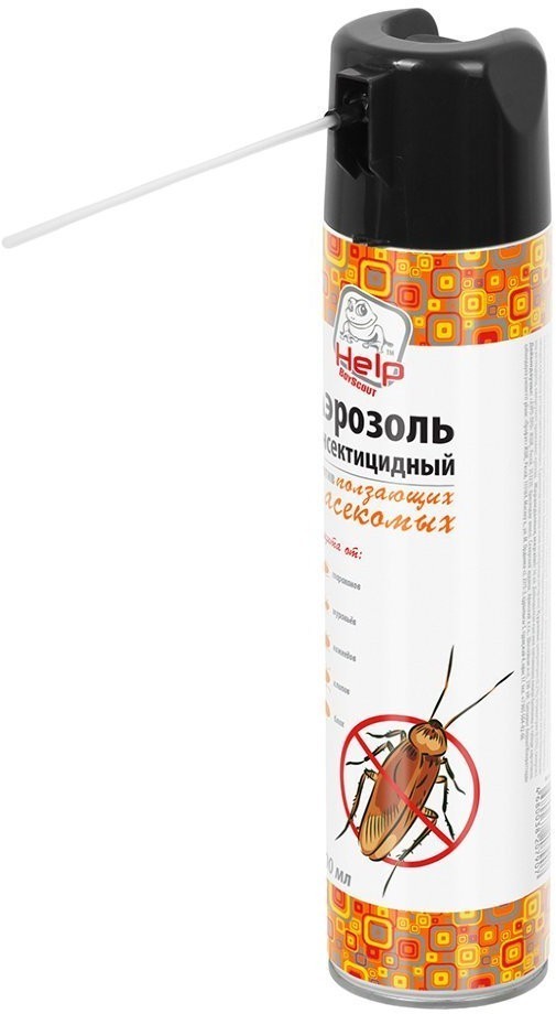 Аэрозоль инсектицидный HELP от ползающих насекомых 600 мл 80279 (64484)