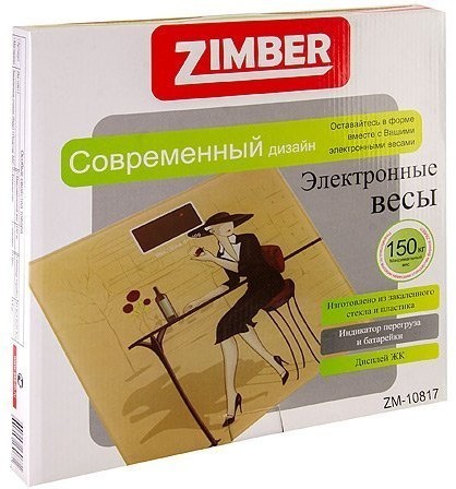 Эл. весы напольные 150 кг ZIMBER (10817)