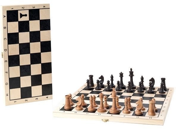 Шахматы классические буковые с малой деревянной доской "Классика" (400*200*60) (46164)