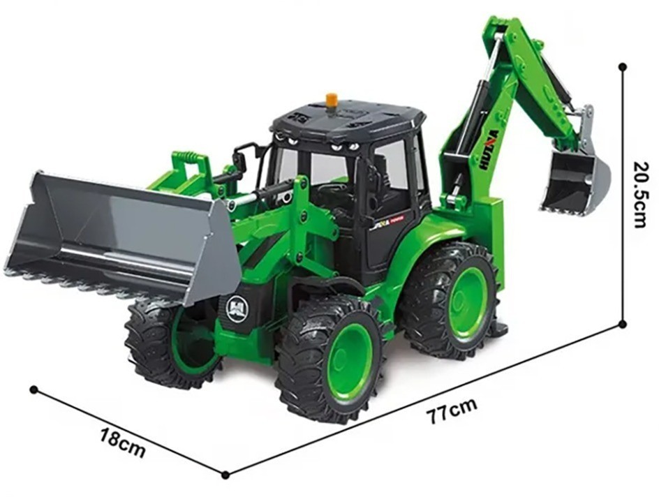 Радиоуправляемый трактор экскаватор-погрузчик Huina масштаб 1:14 (HN1579)