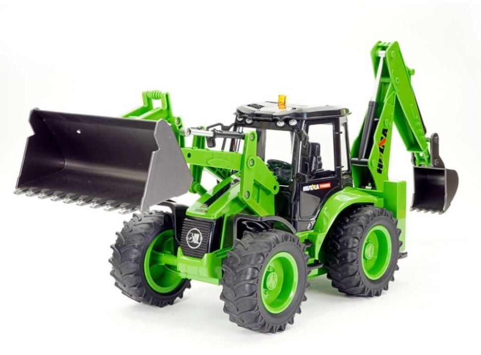 Радиоуправляемый трактор экскаватор-погрузчик Huina масштаб 1:14 (HN1579)