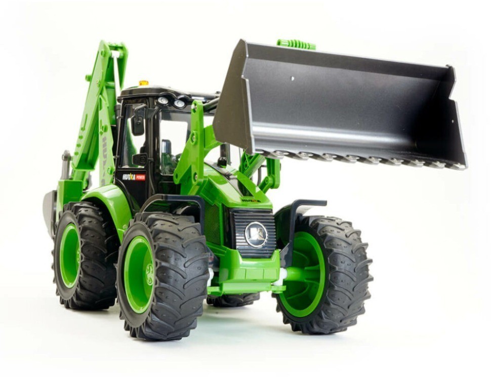 Радиоуправляемый трактор экскаватор-погрузчик Huina масштаб 1:14 (HN1579)