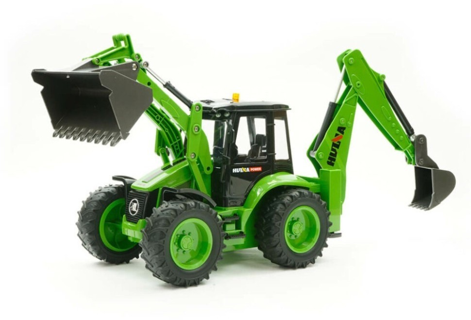 Радиоуправляемый трактор экскаватор-погрузчик Huina масштаб 1:14 (HN1579)
