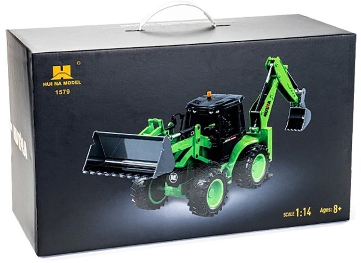 Радиоуправляемый трактор экскаватор-погрузчик Huina масштаб 1:14 (HN1579)