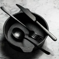 Нож десертный 2RDU0006, нержавеющая сталь 18/10, PVD, total black, PINTINOX