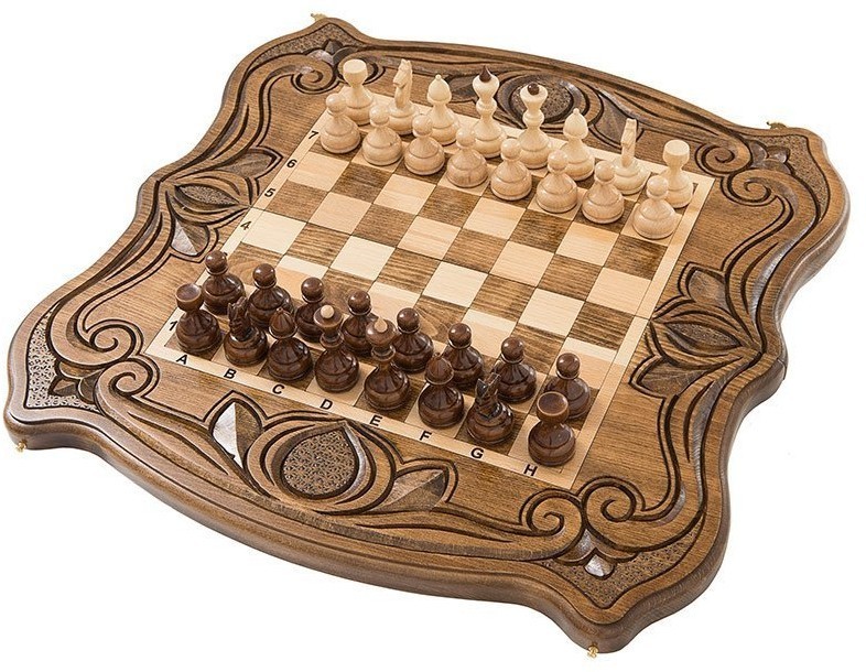 Шахматы + нарды резные 50, , Mirzoyan (28692)
