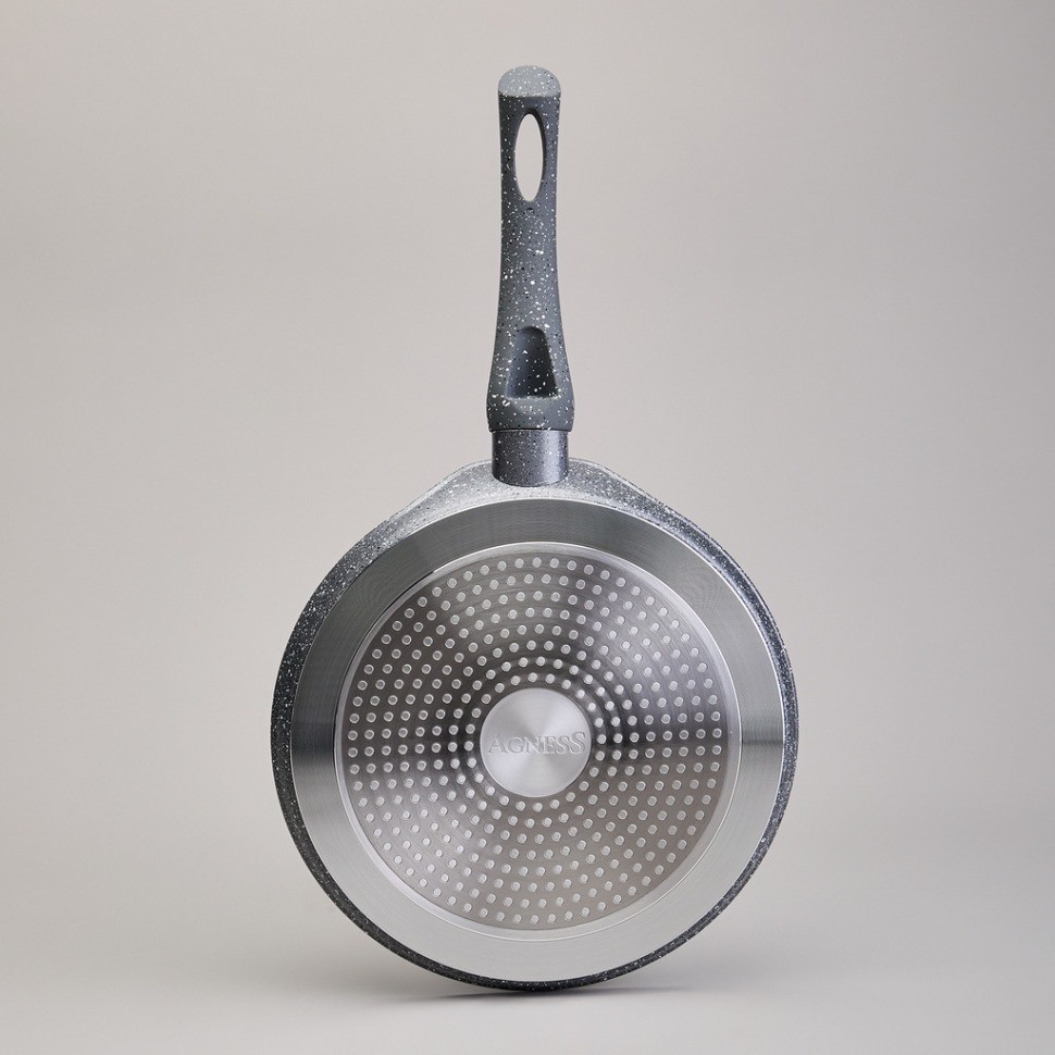 Сковорода блинная agness с антипригарным покрытием, 24х2см, индукционное дно (932-521)