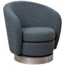 Кресло Napoli вращающееся, букле т.серое Orso Mare 76*76*76см (TT-00015135)
