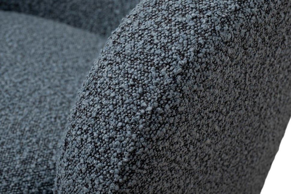 Кресло Napoli вращающееся, букле т.серое Orso Mare 76*76*76см (TT-00015135)